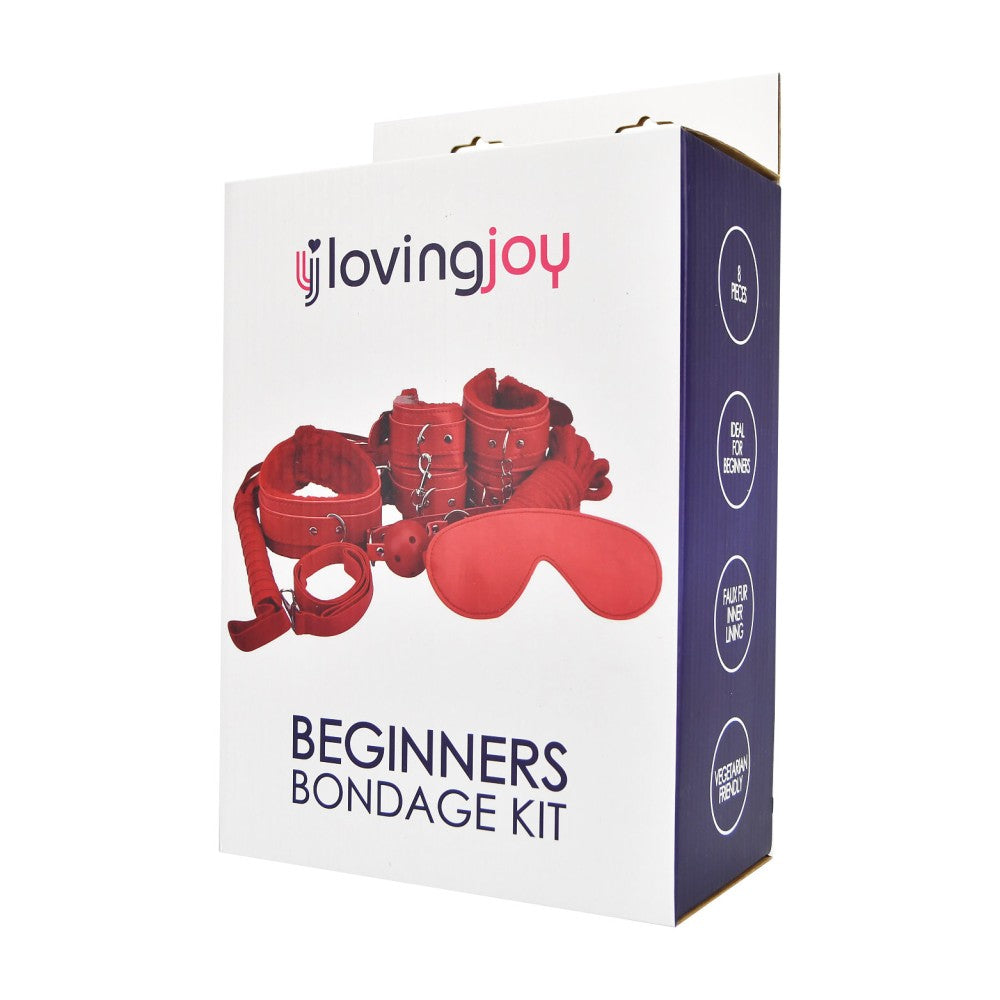 Beginners Bondage Kit 8 pieces Red