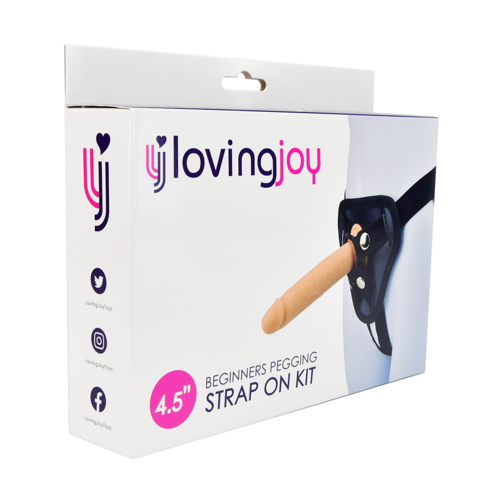 Beginners Pegging Strap-on with Small Silicone Dildo