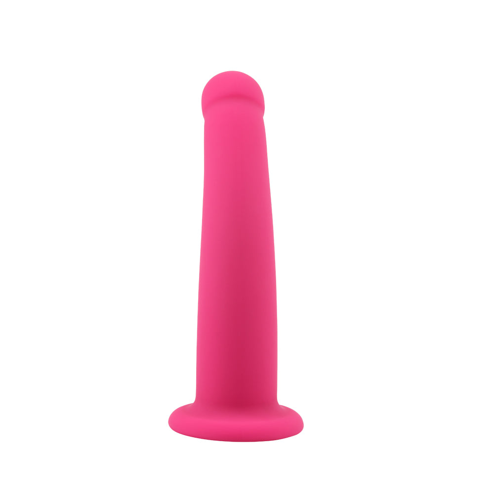 Bend Over L Pink Silicone Dildo