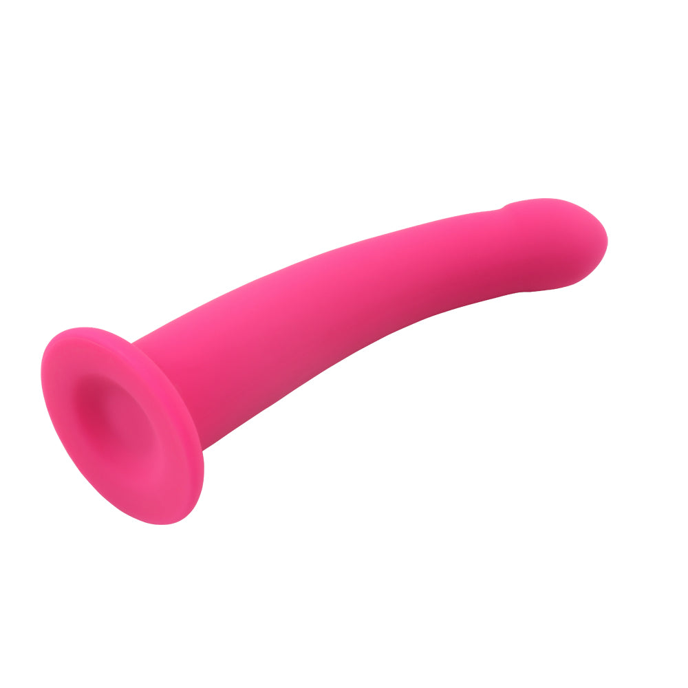 Bend Over L Pink Silicone Dildo