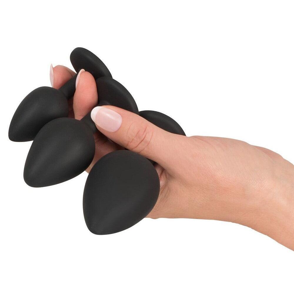 Black Velvets Set of 3 pcs. Butt Plugs & Anal Douche