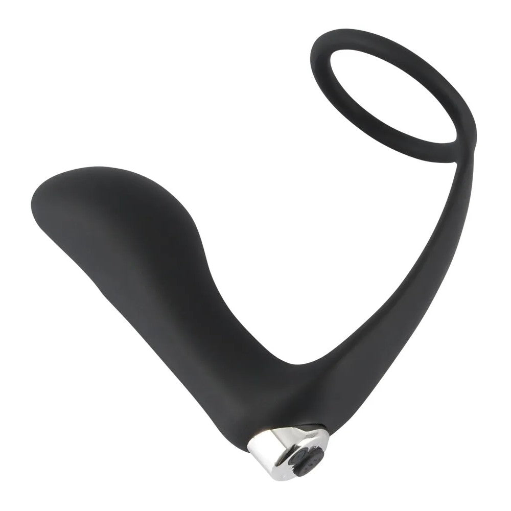 Black Velvets Vibrating Prostate Stimulator with Cock Ring