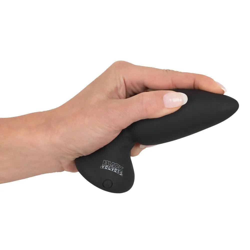 Black Velvets Vibrating Rechargeable Butt Plug with Remote