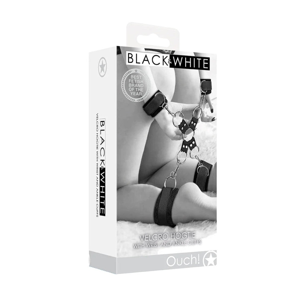 Black & White Cross Wrist & Ankle Restraints