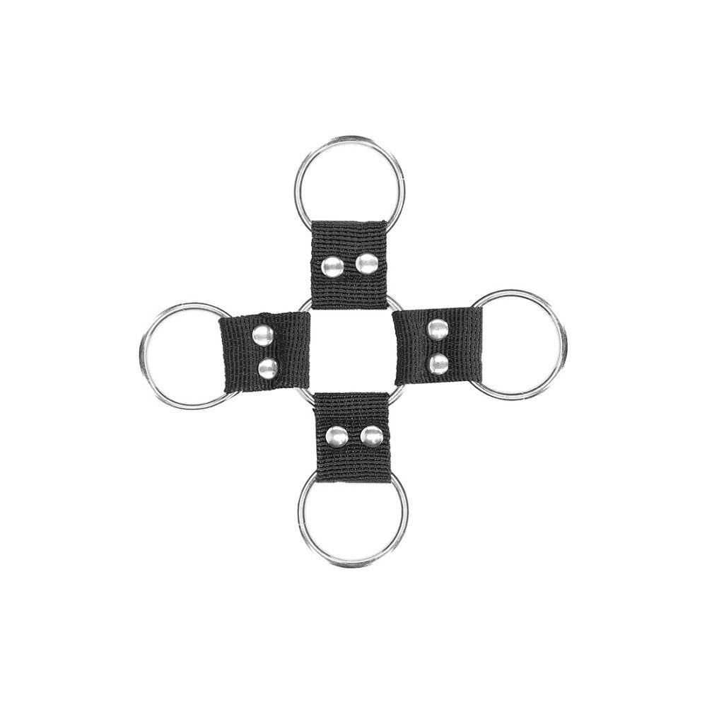 Black & White Cross Wrist & Ankle Restraints