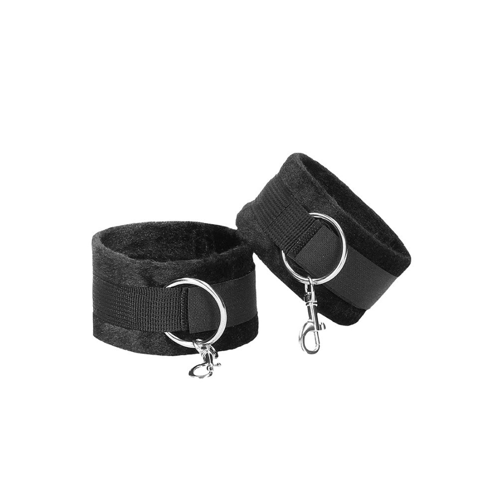 Black & White Cross Wrist & Ankle Restraints