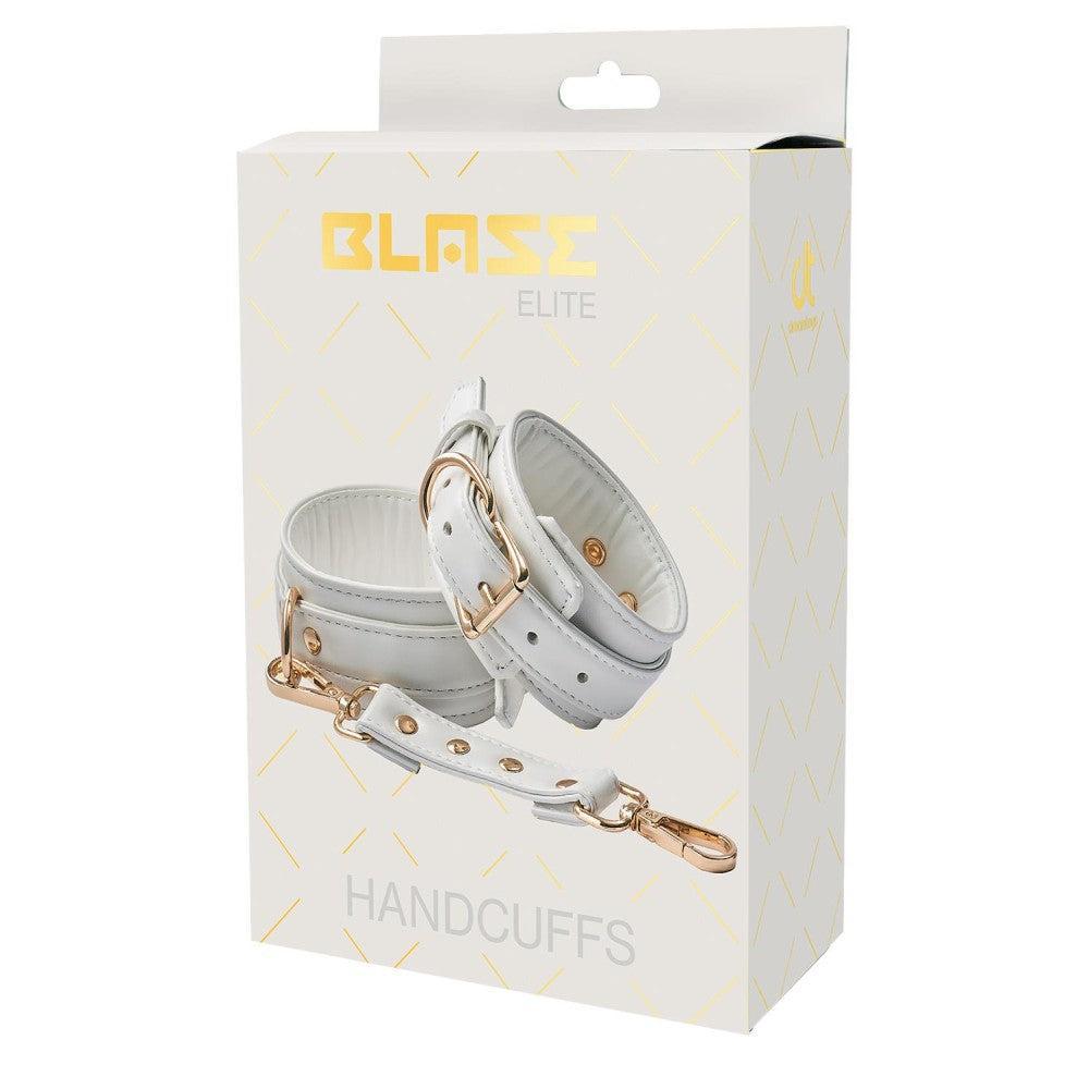 Blaze Elite Eco Leather Luxury Handcuffs White