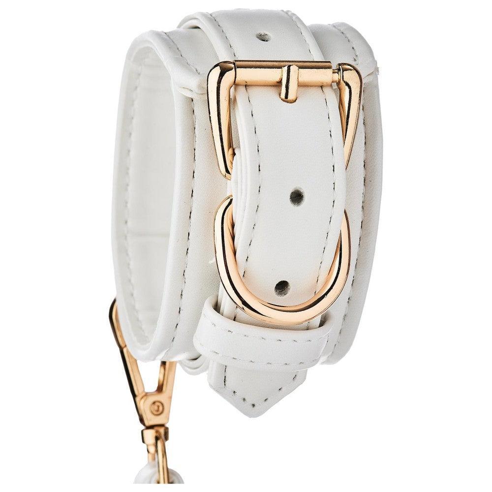 Blaze Elite Eco Leather Luxury Handcuffs White
