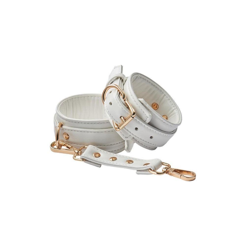 Blaze Elite Eco Leather Luxury Handcuffs White