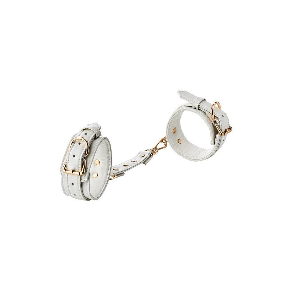 Blaze Elite Eco Leather Luxury Handcuffs White