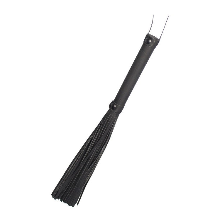 Blaze BDSM Fringed Flogging Whip Black