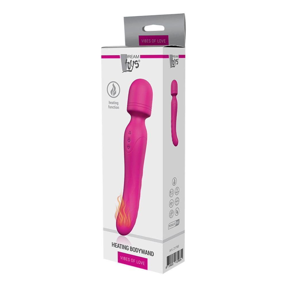 Rechargeable Silicone Double-End Heated Wand Vibrator