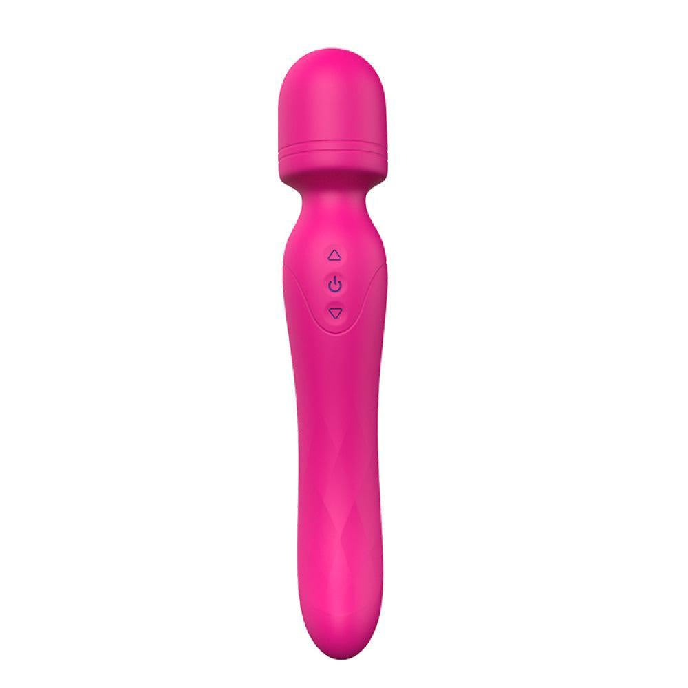 Rechargeable Silicone Double-End Heated Wand Vibrator