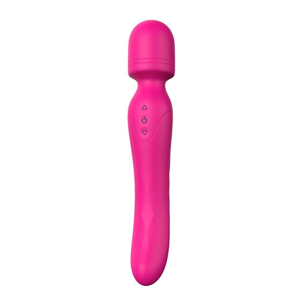 Rechargeable Silicone Double-End Heated Wand Vibrator