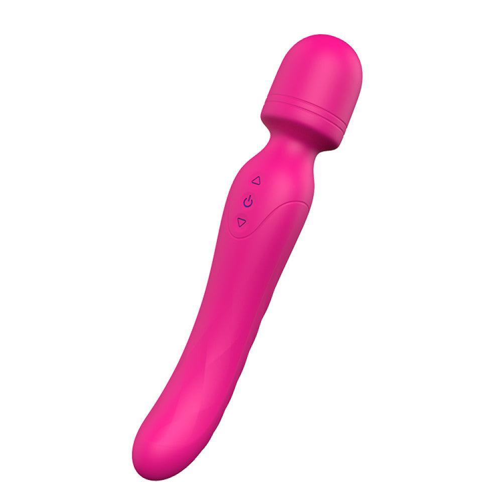 Rechargeable Silicone Double-End Heated Wand Vibrator