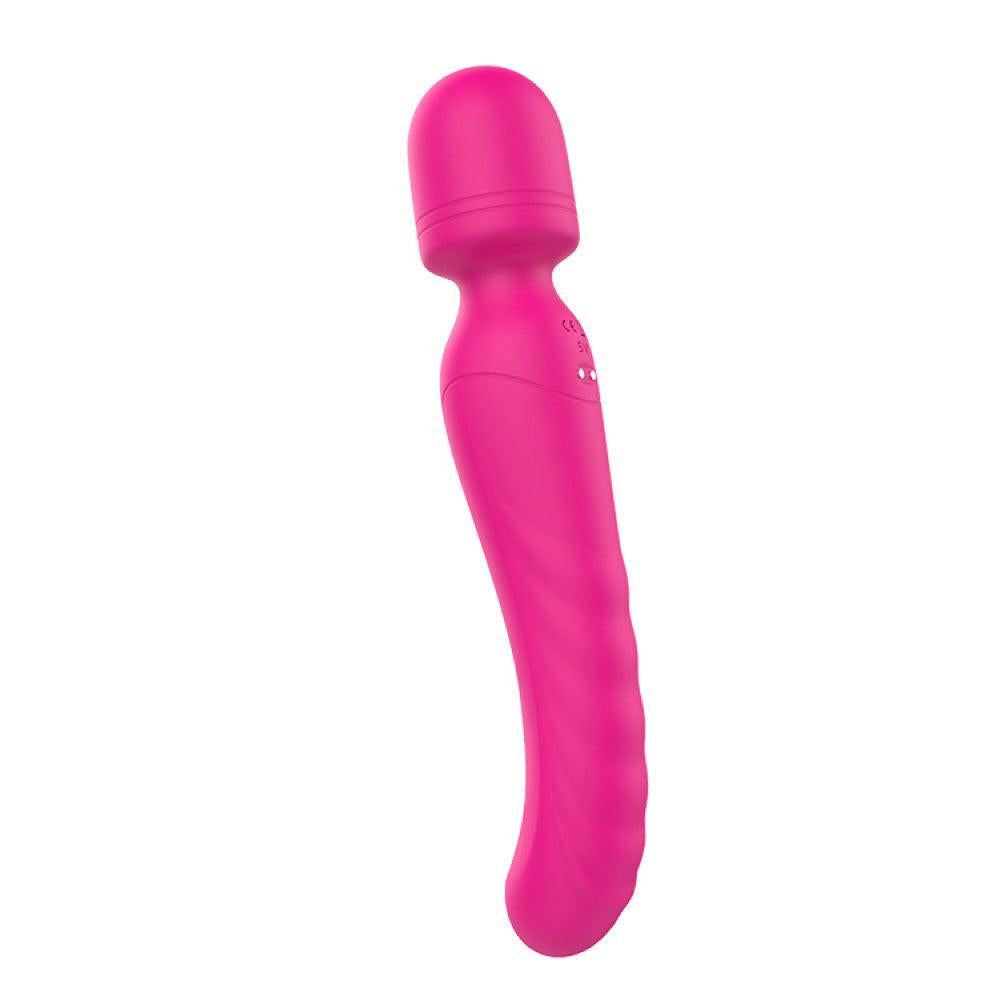 Rechargeable Silicone Double-End Heated Wand Vibrator