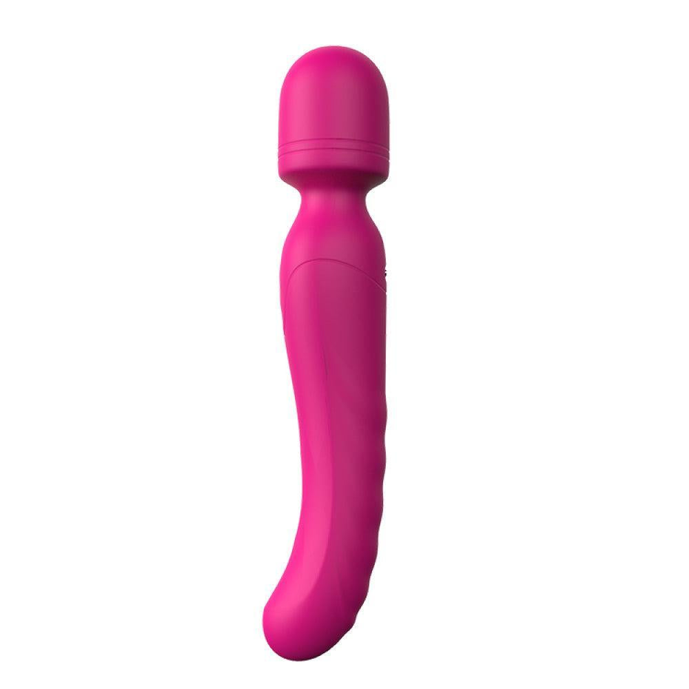 Rechargeable Silicone Double-End Heated Wand Vibrator