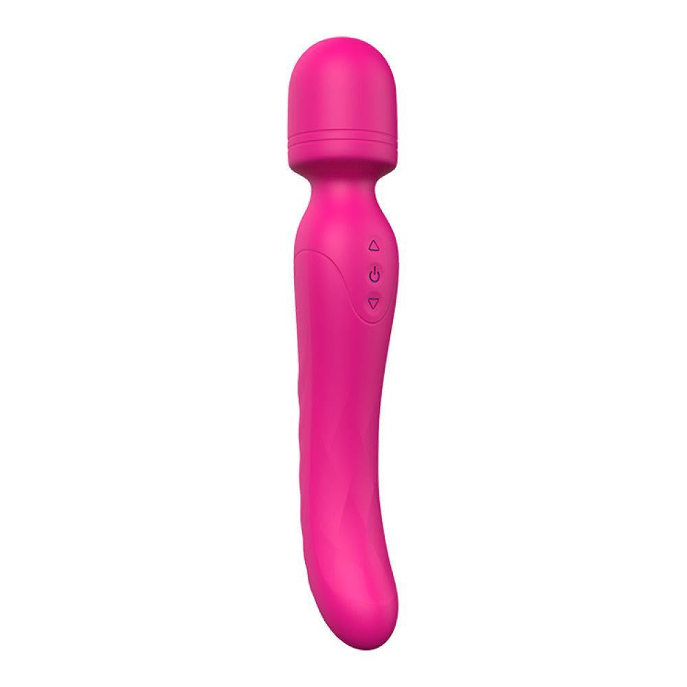 Rechargeable Silicone Double-End Heated Wand Vibrator