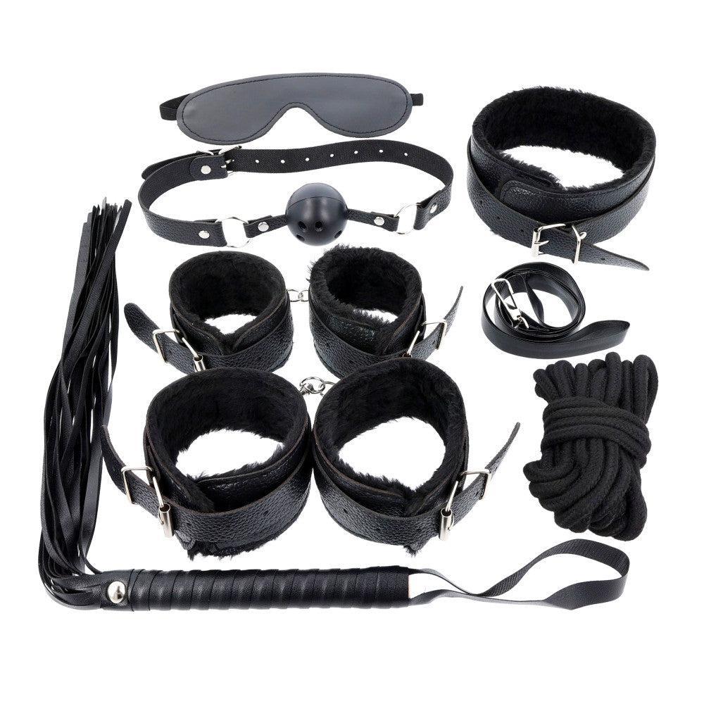 Bondage Art 7 Piece Bondage Set Black
