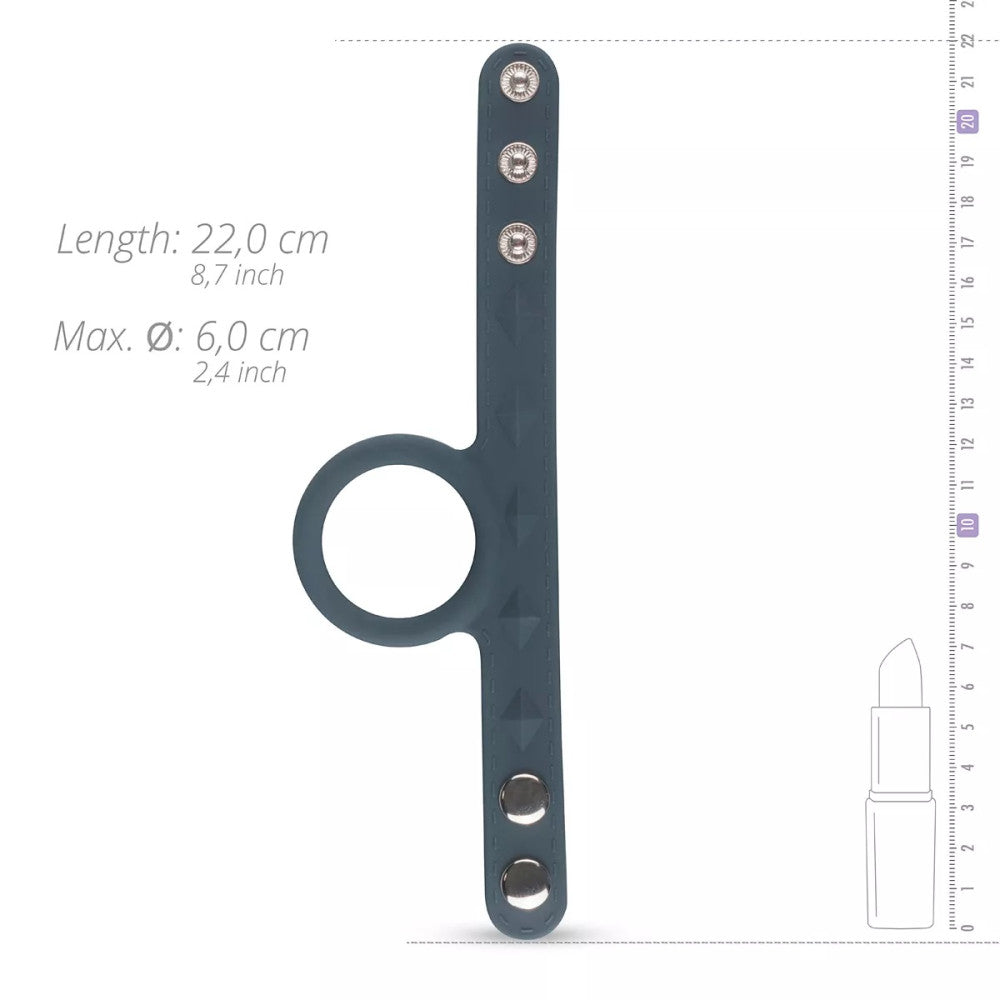 Boners Double Silicone Cock & Ball Strap Size L