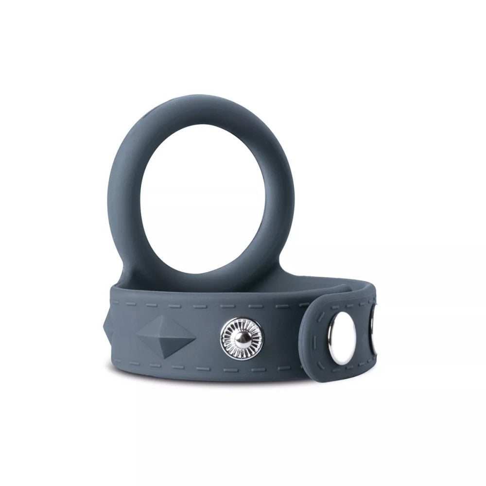 Boners Double Silicone Cock & Ball Strap Size L