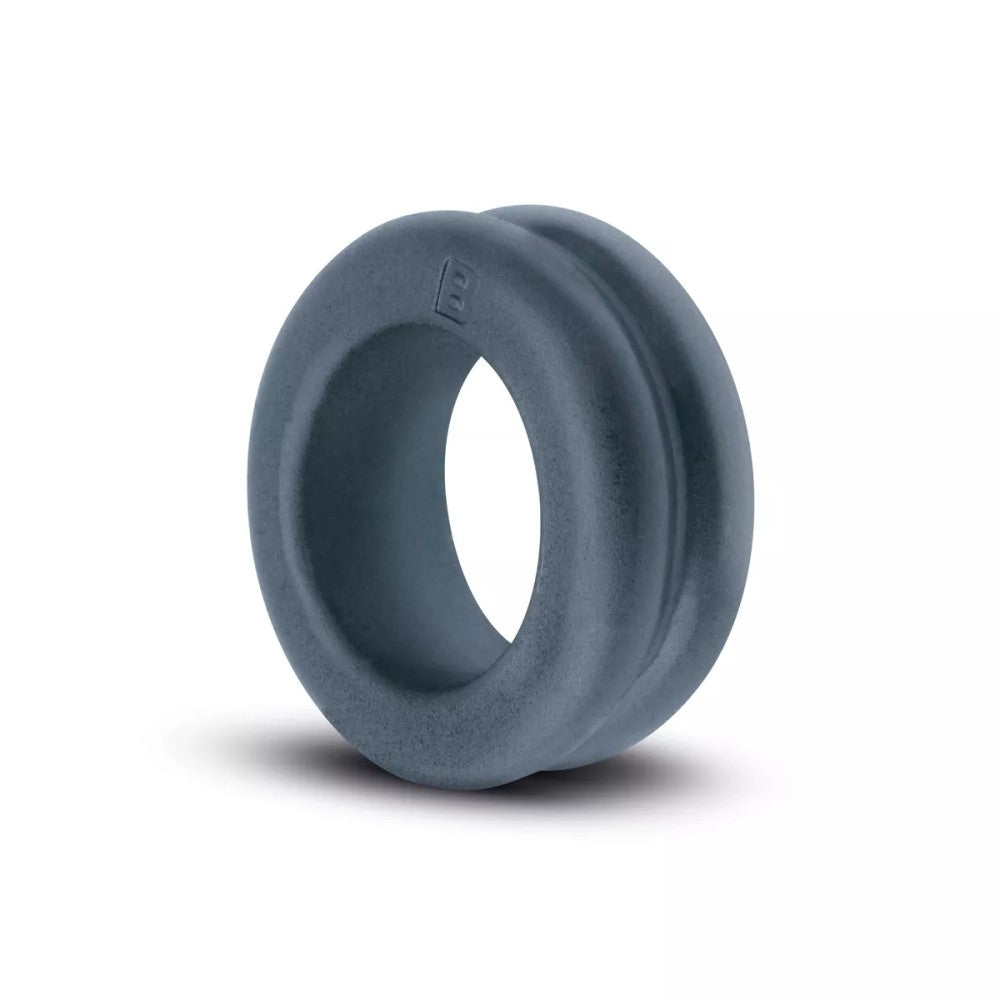 Boners Wide Double Cock Ring Dark Grey