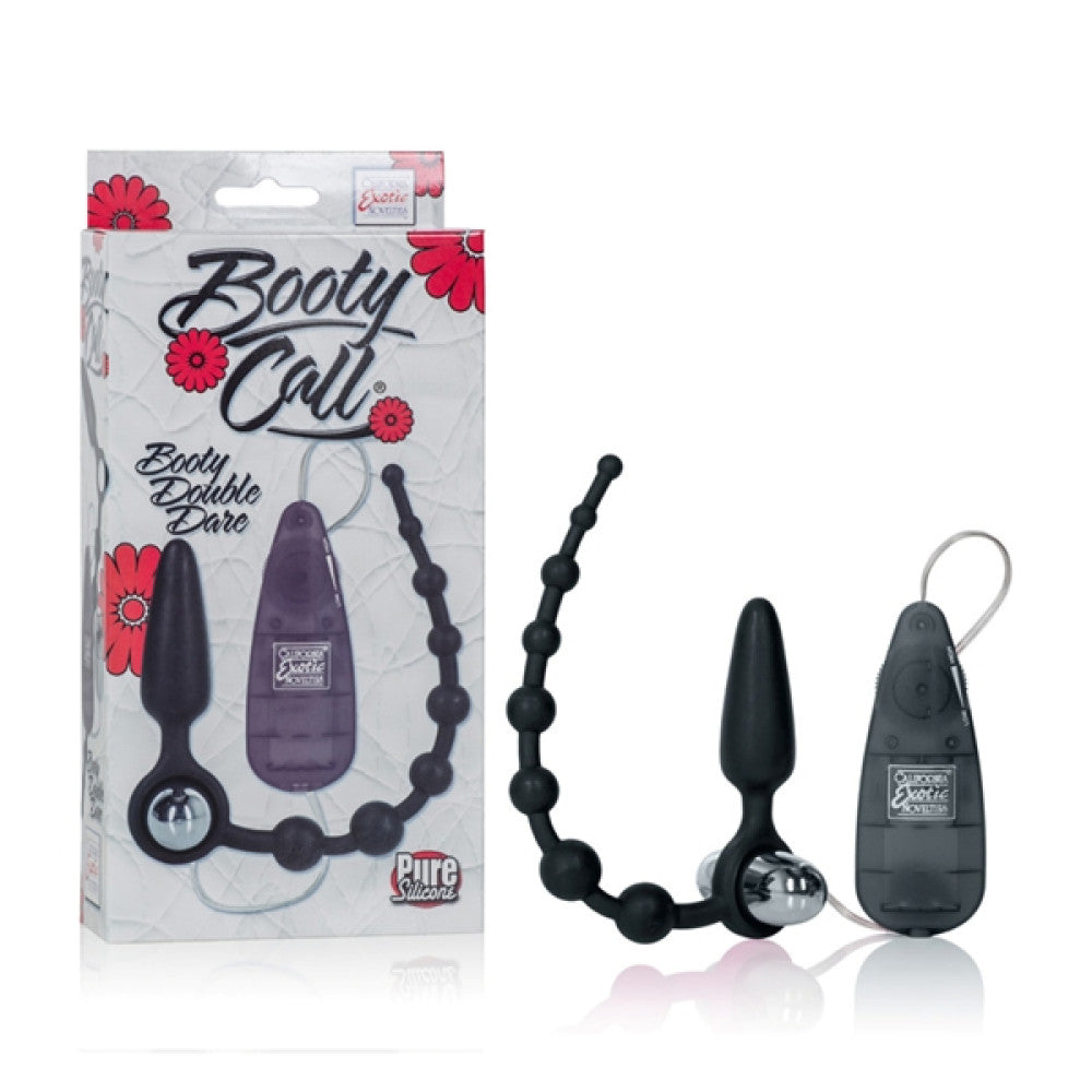 Booty Dare 3 in 1 vibrating anal toy black