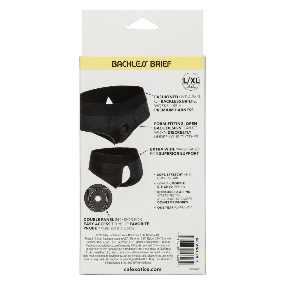 Boundless Backless Strap-on Briefs S/M