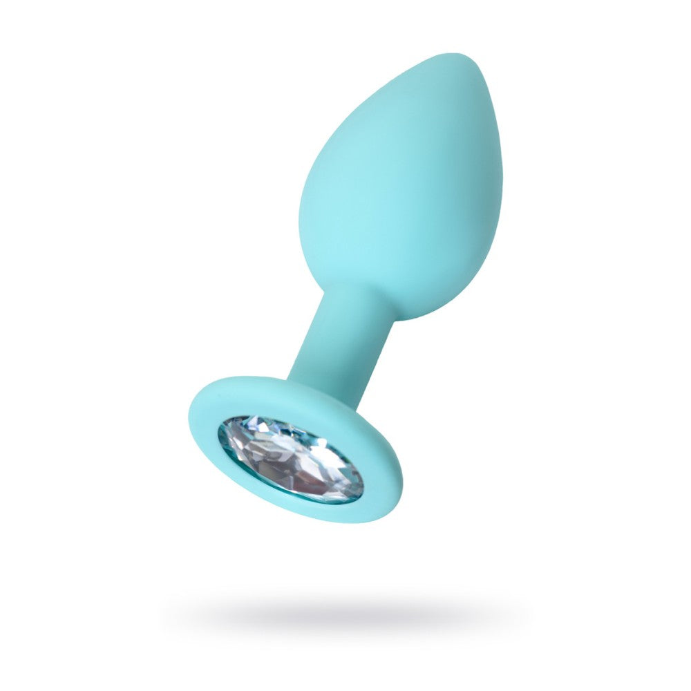 Brilliant Small Silicone Butt Plug with Crystal