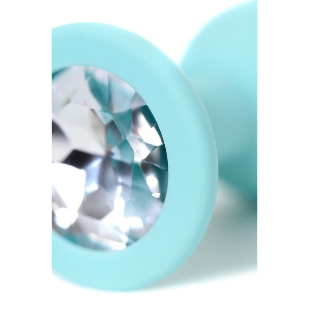 Brilliant Small Silicone Butt Plug with Crystal