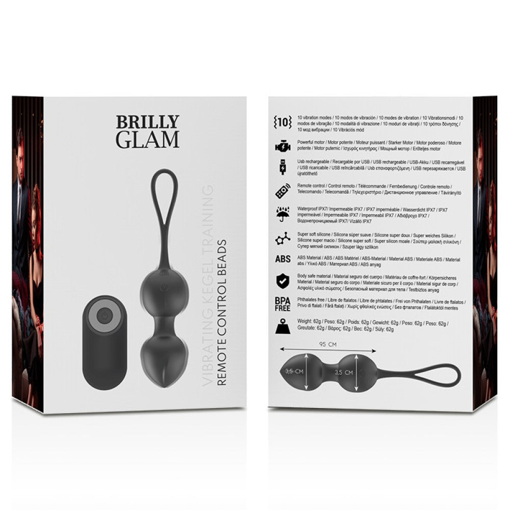 Brilly Glam Rechargeable Vibrating Silicone Vaginal Balls