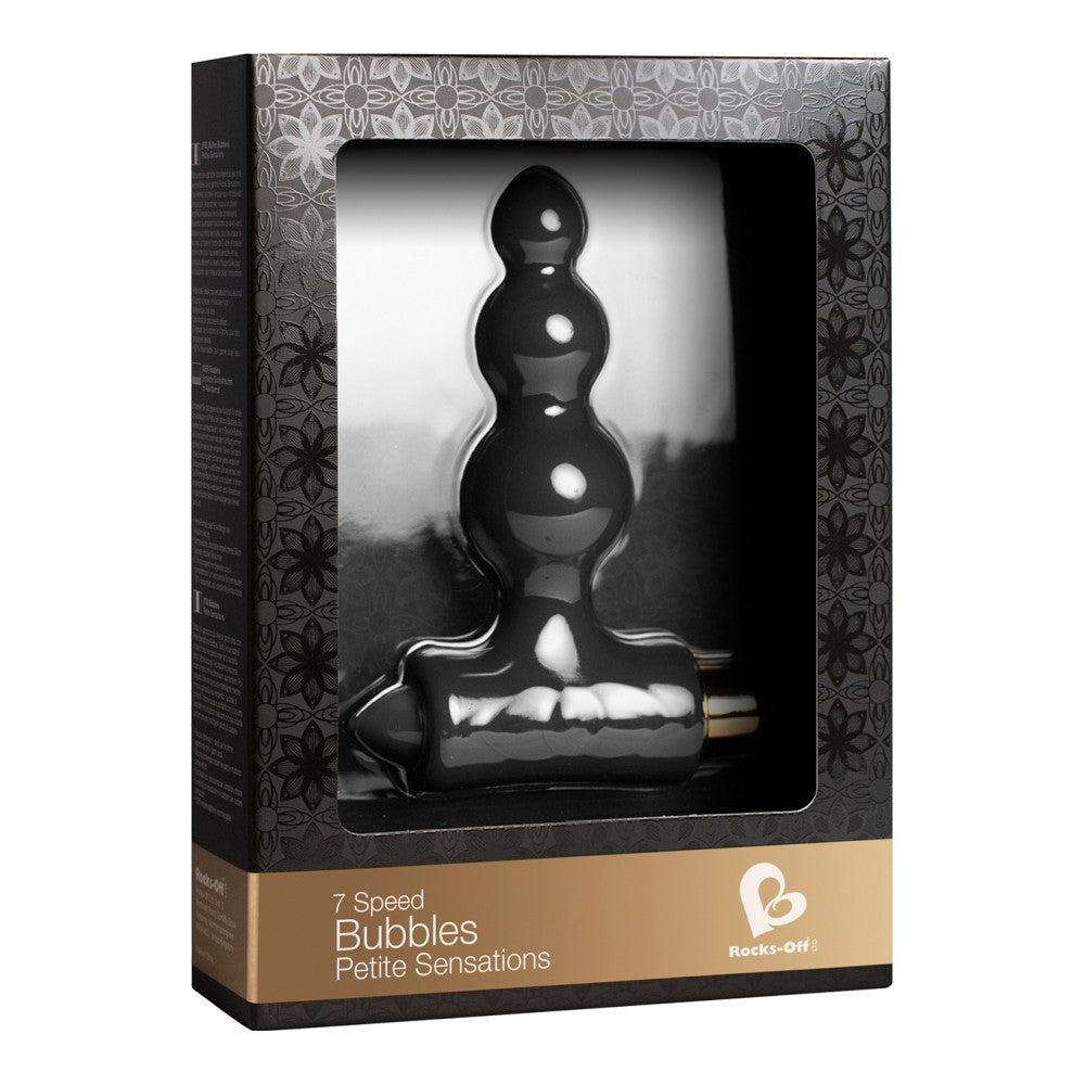 Bubbles Vibrating Anal Stimulator Black