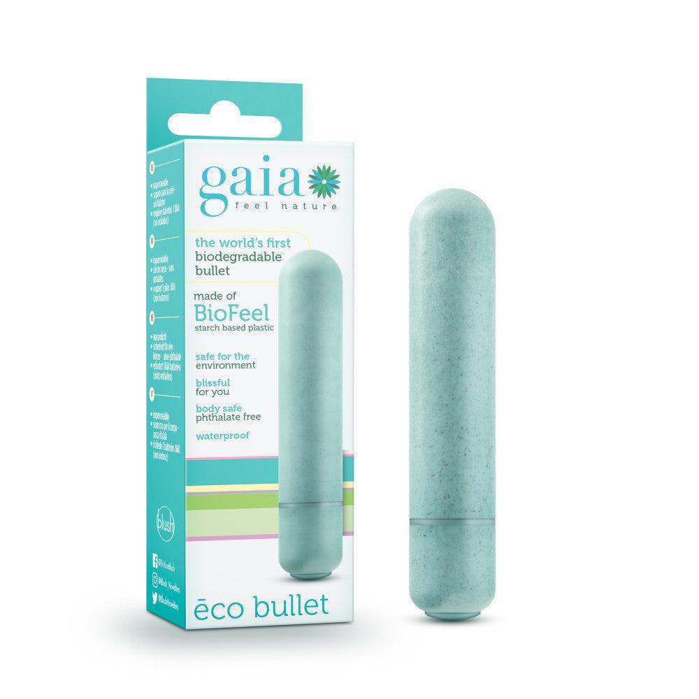 Gaia Eco Biodegradable Bullet Vibrator Blue
