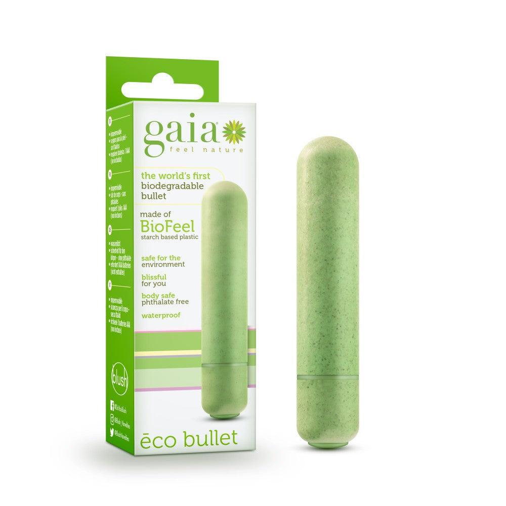 Gaia Eco Biodegradable Bullet Vibrator Green
