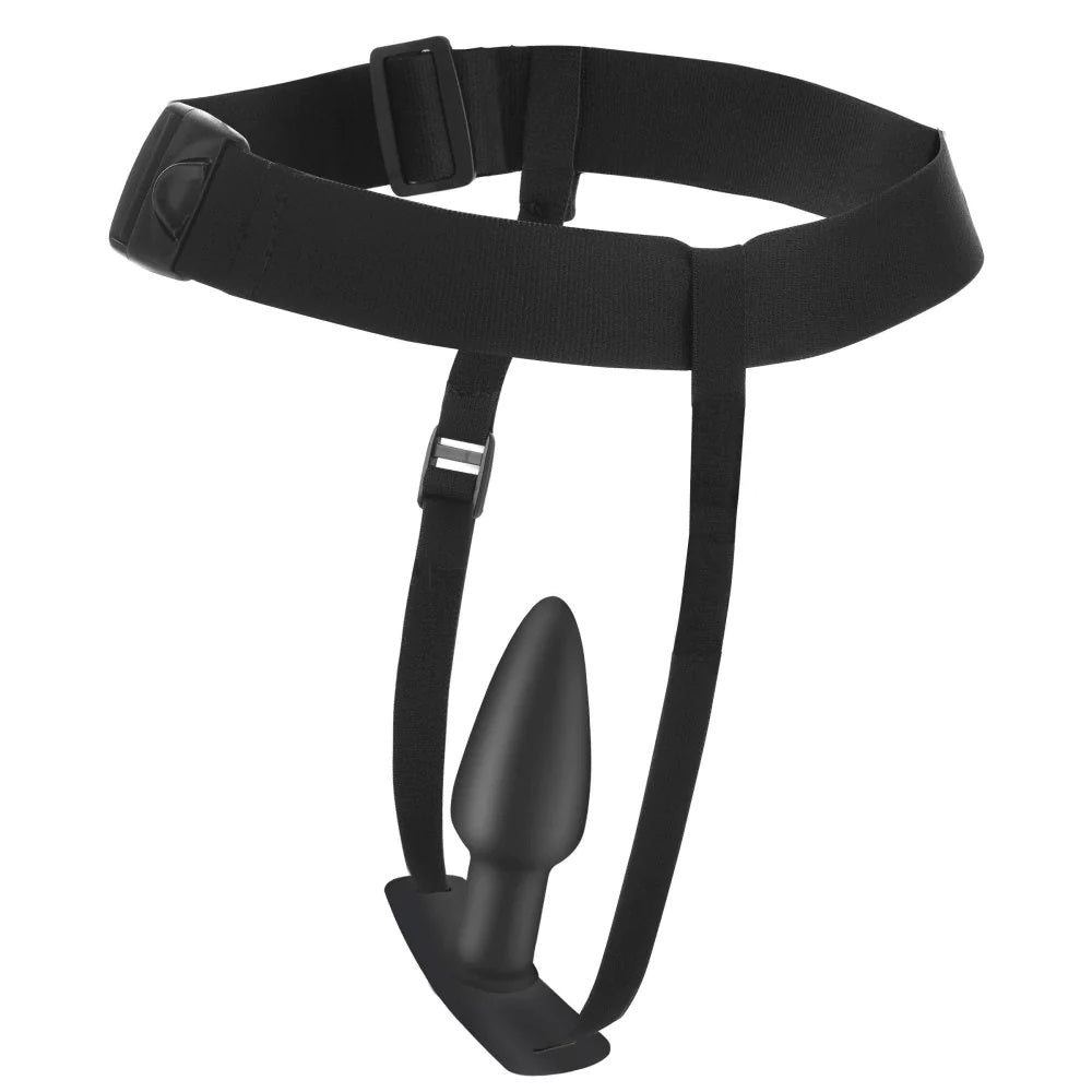 Bum-Tastic Vibrating Butt Plug with Remote & Belt