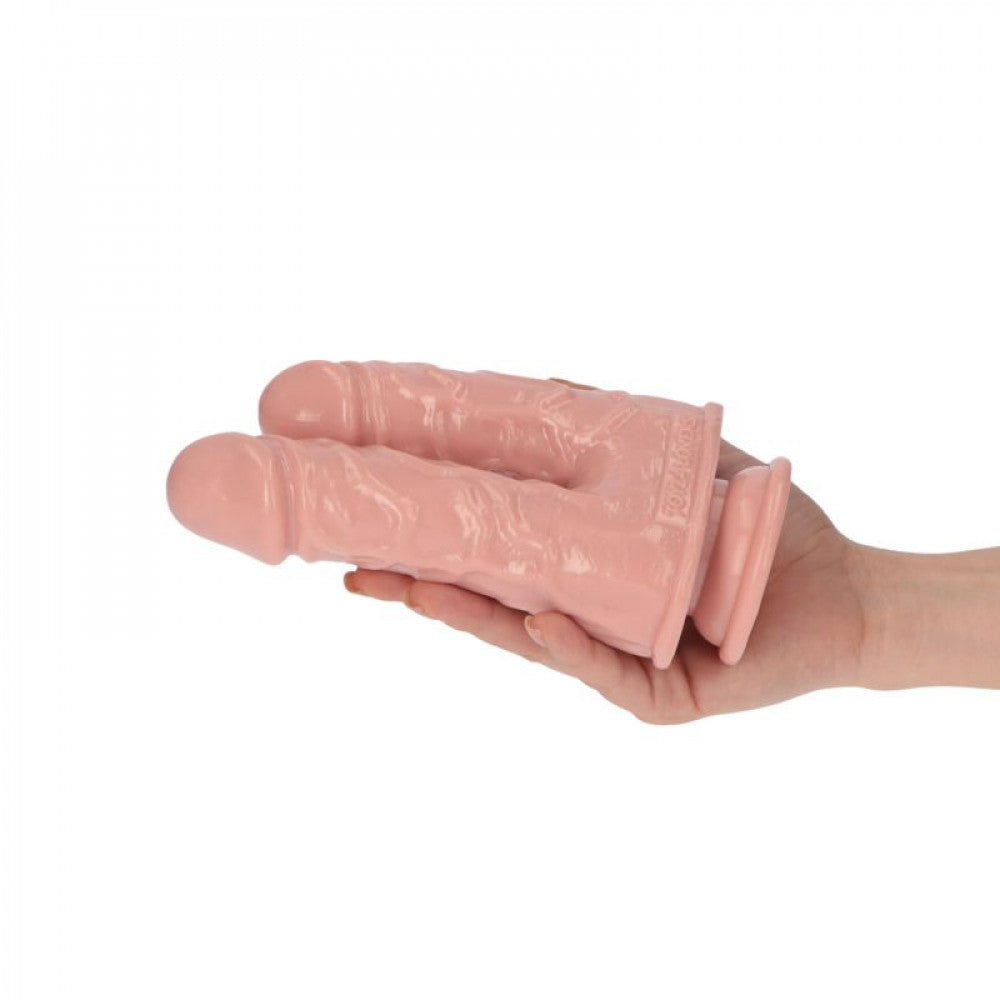 Caino & Abele Double Realistic Anal Vaginal Dildo 6"