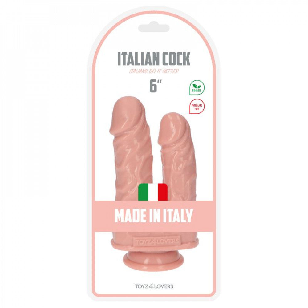 Caino & Abele Double Realistic Anal Vaginal Dildo 6"