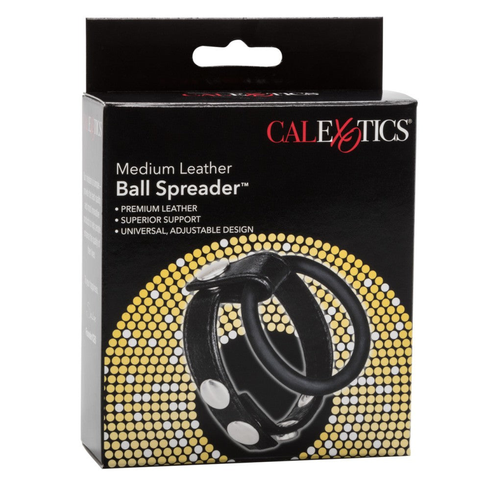 Calexotics Leather Ball Spreader & Cock Ring