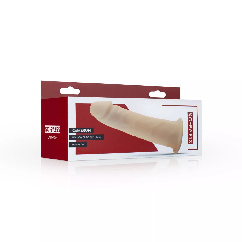 Cameron Realistic Hollow Silicone Dildo 22 cm.