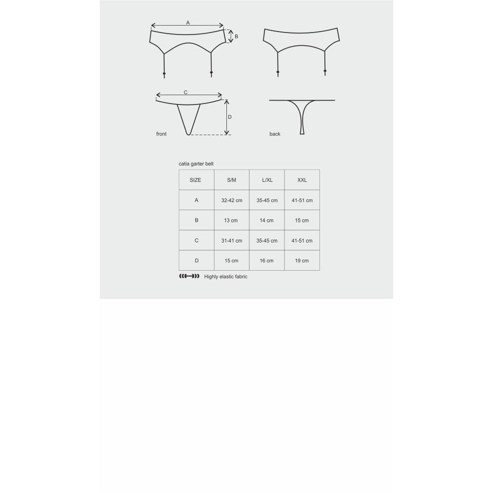 Catia Garter Belt & Thong Set