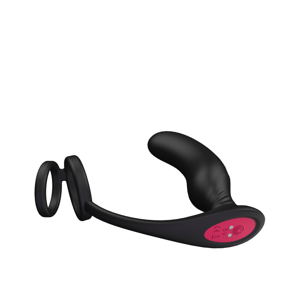 Cheeky Love Prostate Stimulator with Double Cock Ring & Remote