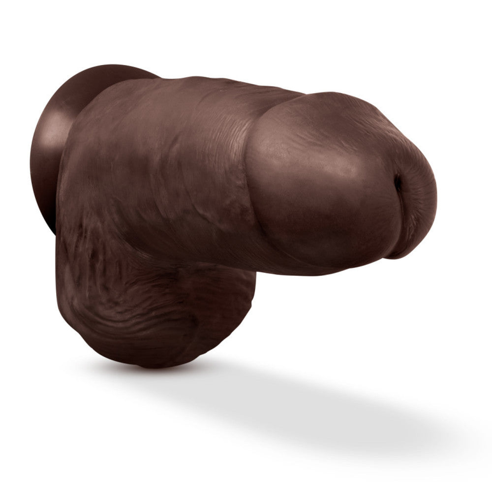 Chub Large Dual Layer Cyber Skin Dildo 10'' Chocolate