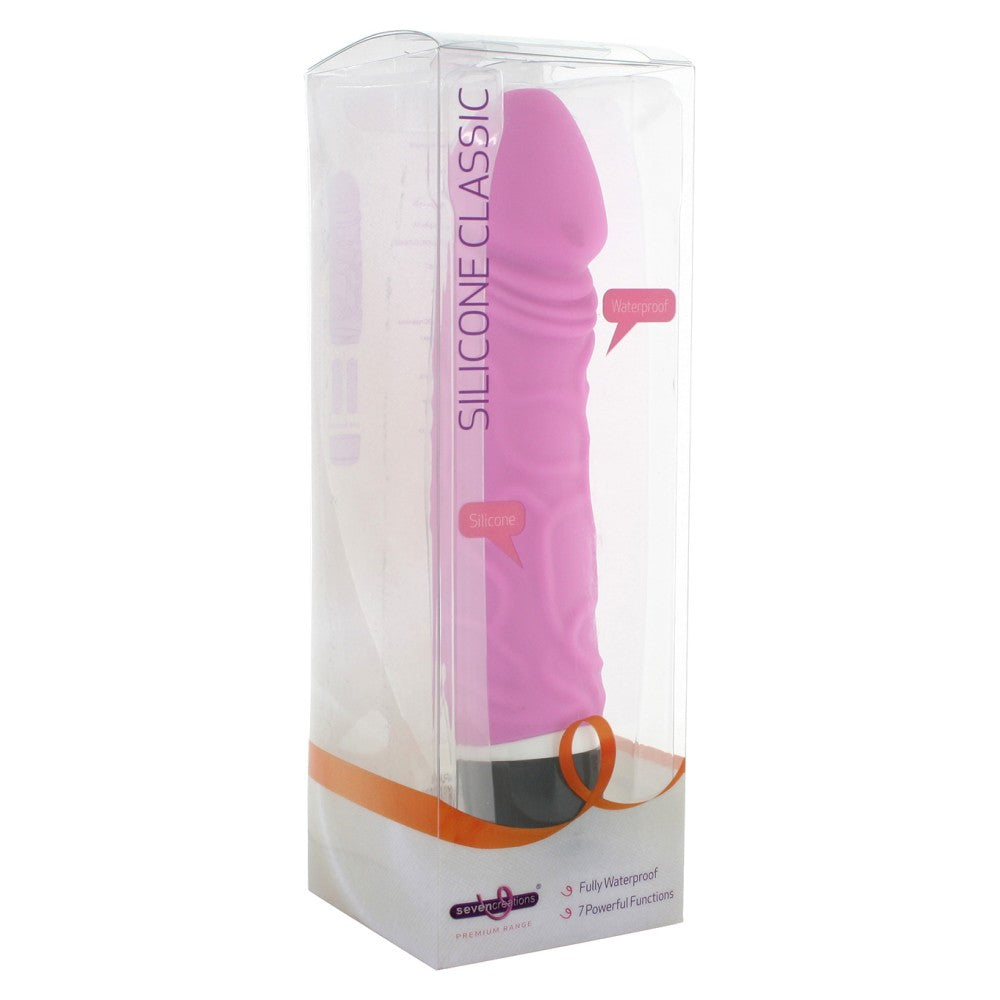 Classic realistic silicone vibrator Original pink