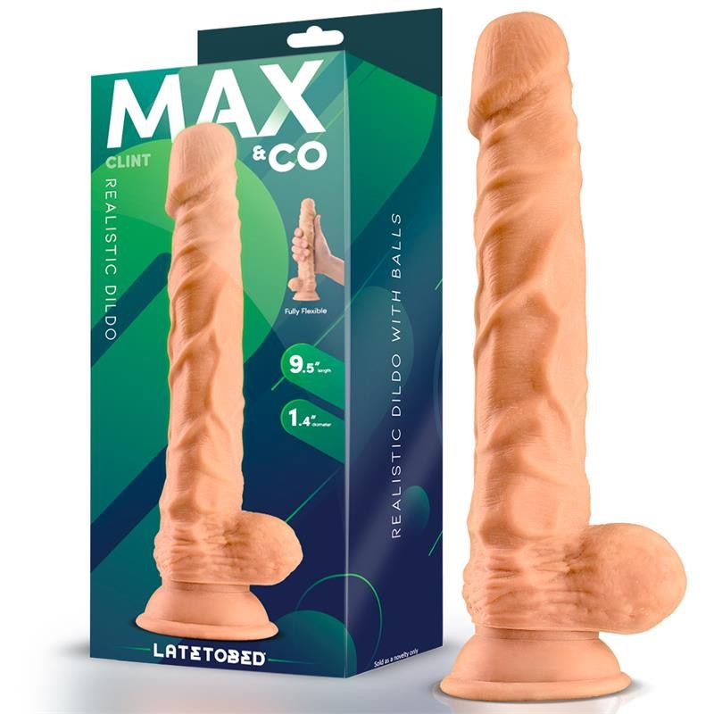 Clint Realistic Testicle Dildo