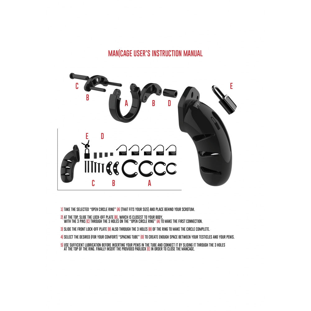 Cock cage ManCage 03 Black