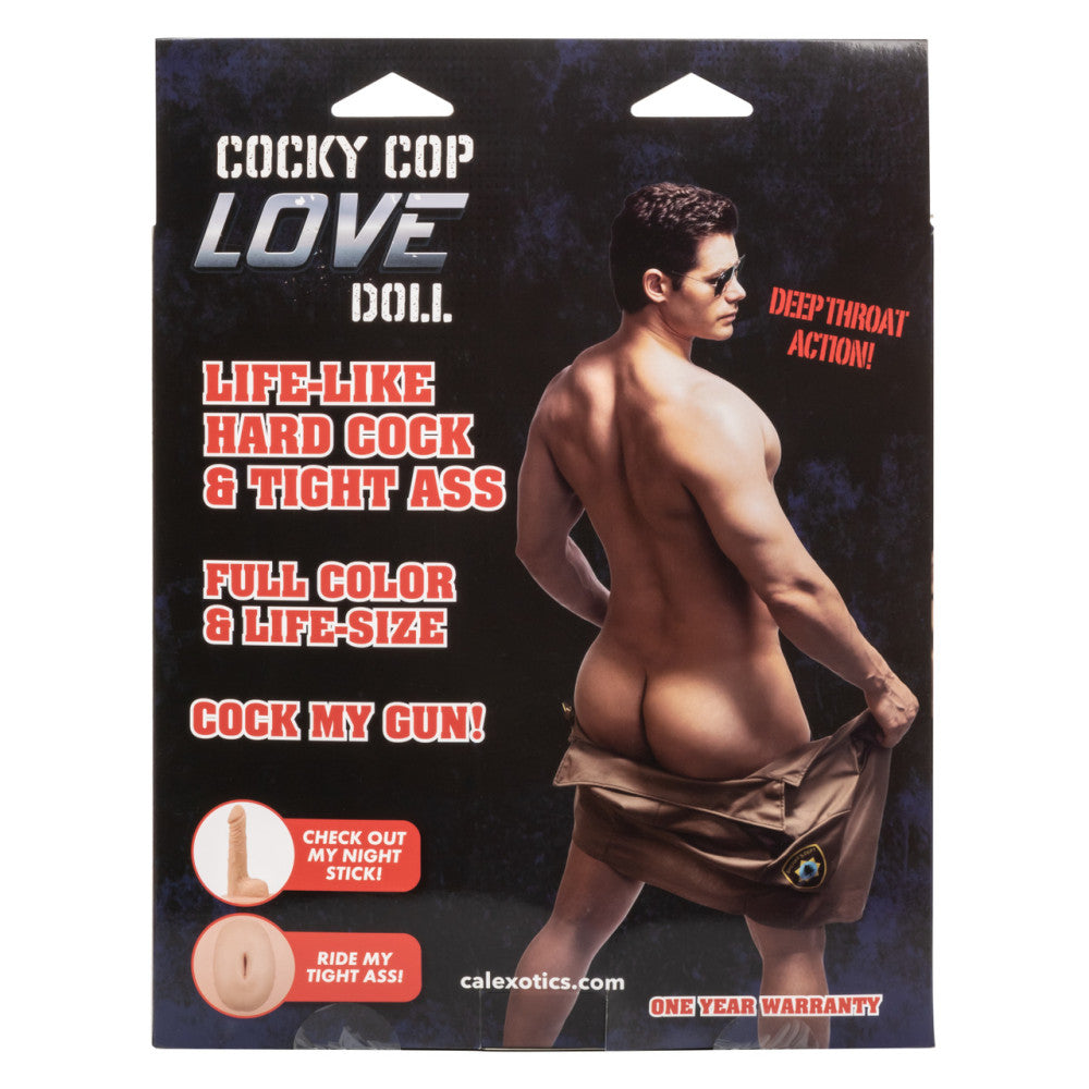 Cocky Cop inflatable male sex doll