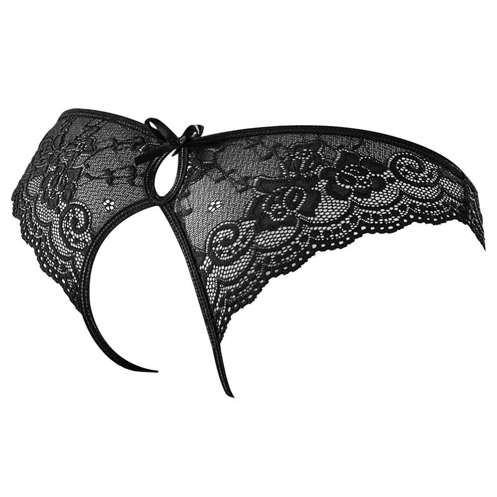 Cottelli Seductive Lace Crotchless Panties