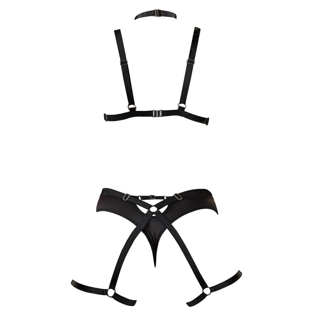 Cottelli Sexy BDSM Harness Lingerie Set 3 Pcs.