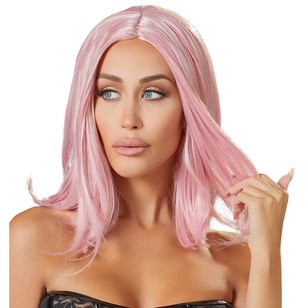 Cottelli Pink Hair Bob Wig