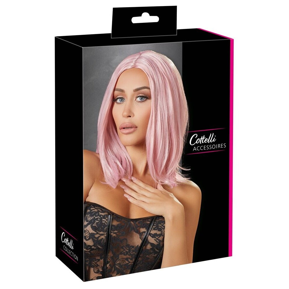 Cottelli Pink Hair Bob Wig